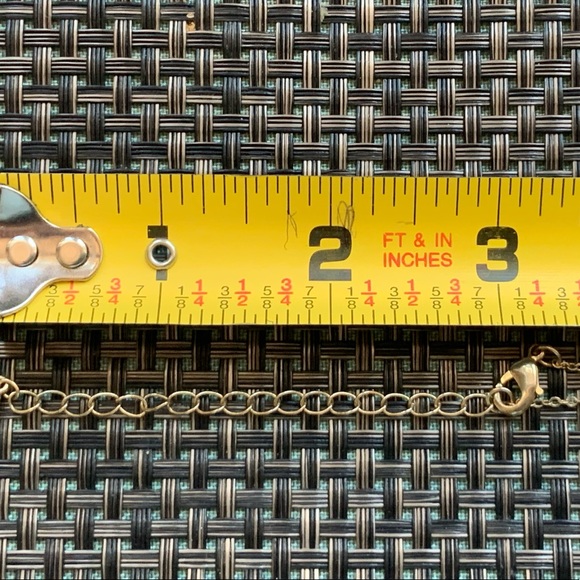 Turquoise and Gold Tone Necklace - Picture 5 of 5